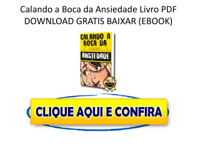 Calando a Boda da Ansiedade